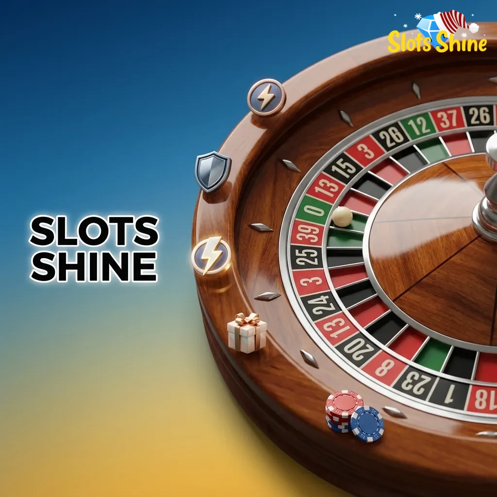 Dealer hosting live casino table on Slots Shine, HD cards and roulette wheel, chat box and UK payment icons visible