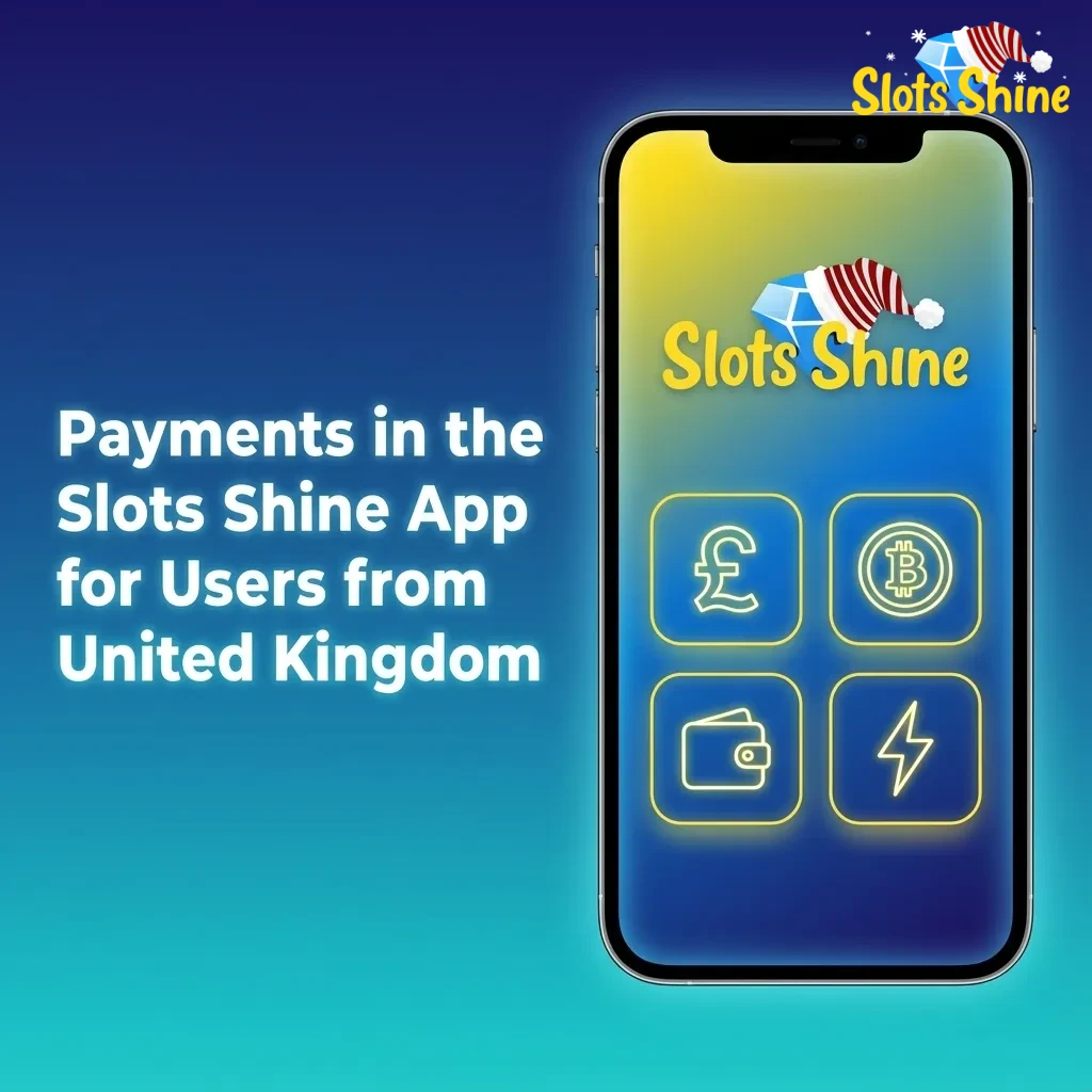 UK Slots Shine app payment screen showing crypto USDT, Visa, and Mastercard options with fast secure deposits and withdrawals