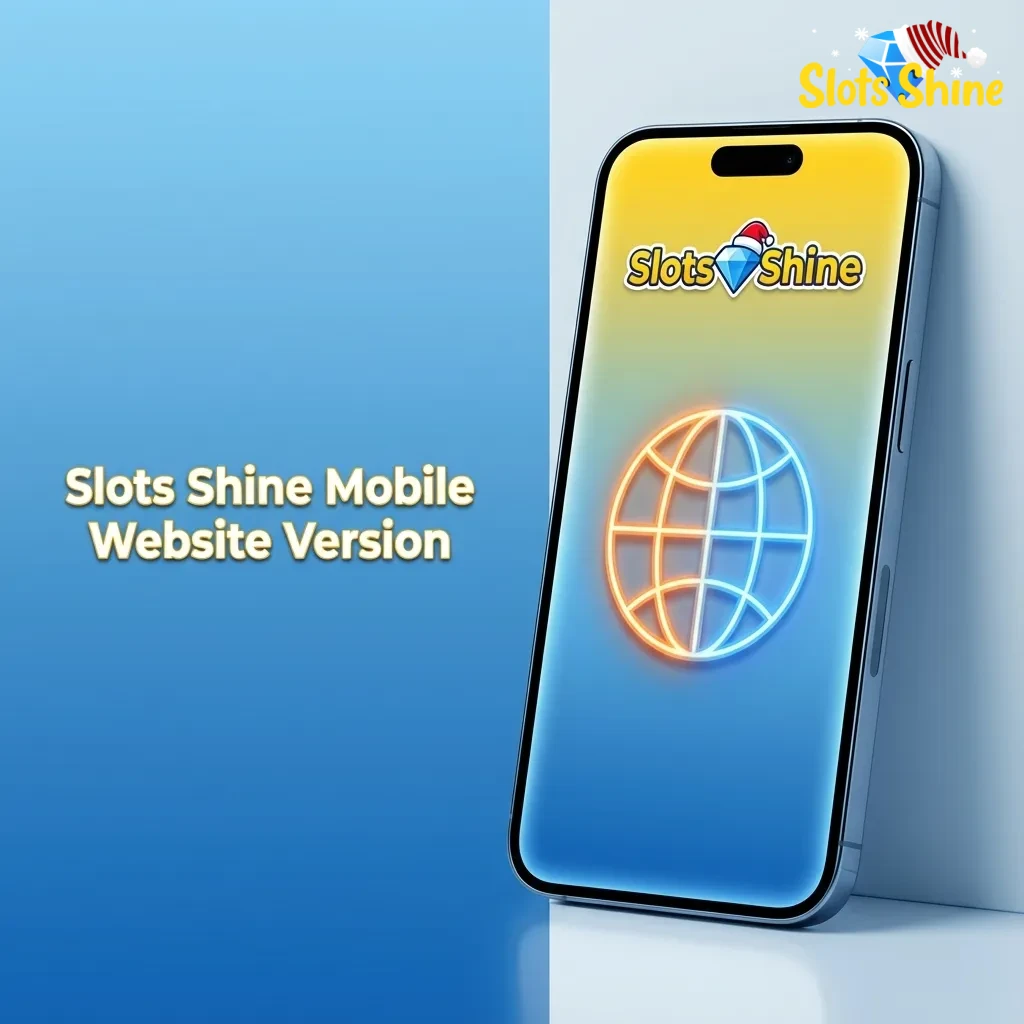 Slots Shine mobile website on a smartphone, showing responsive menus and casino games optimized for touch navigation