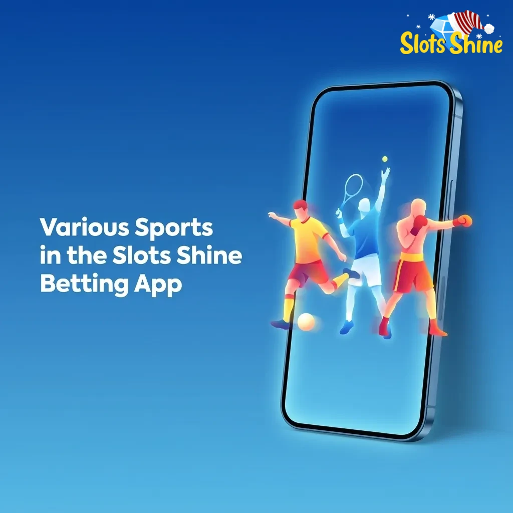 Slots Shine betting app screen showing multiple sports and esports icons with live and pre‑match betting markets